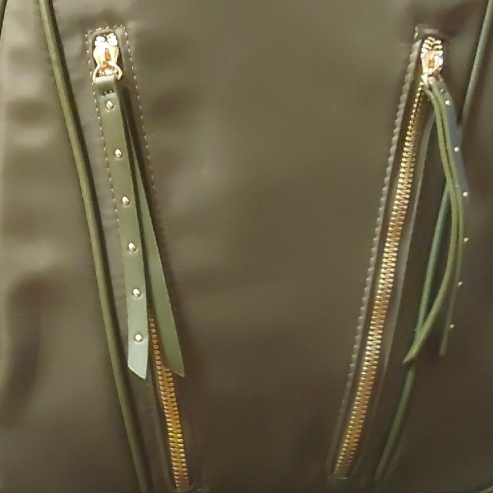 Elegant Olive Green Backpack